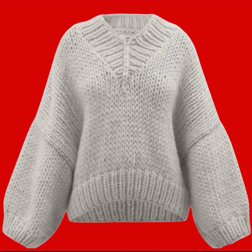 MR MITTENS CHUNKY SWEATER GRAY XS/S
